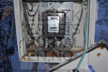 Utendørs sikringsskap uten dør