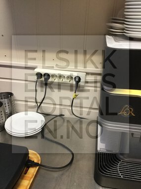 Feil bruk av skjøteledning