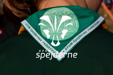 KFUM Spejdernes redaktioner tørklæde