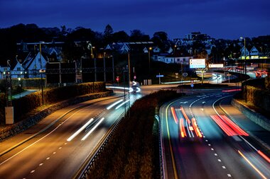 Kveld på Motorvegen
