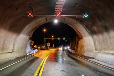 Kjøretøysignal i Byfjordtunnelen