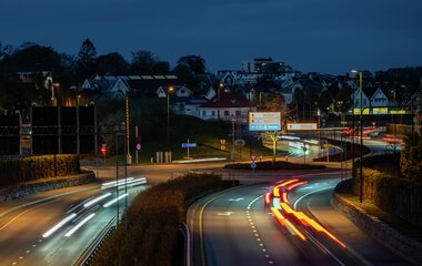 Kveld på Motorvegen