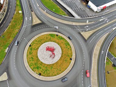 Rundkjøring Transport korridor vest