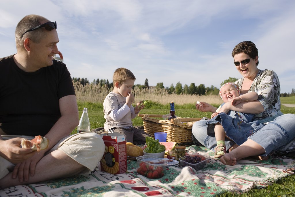 Familieidyll ved Nordbytjernet