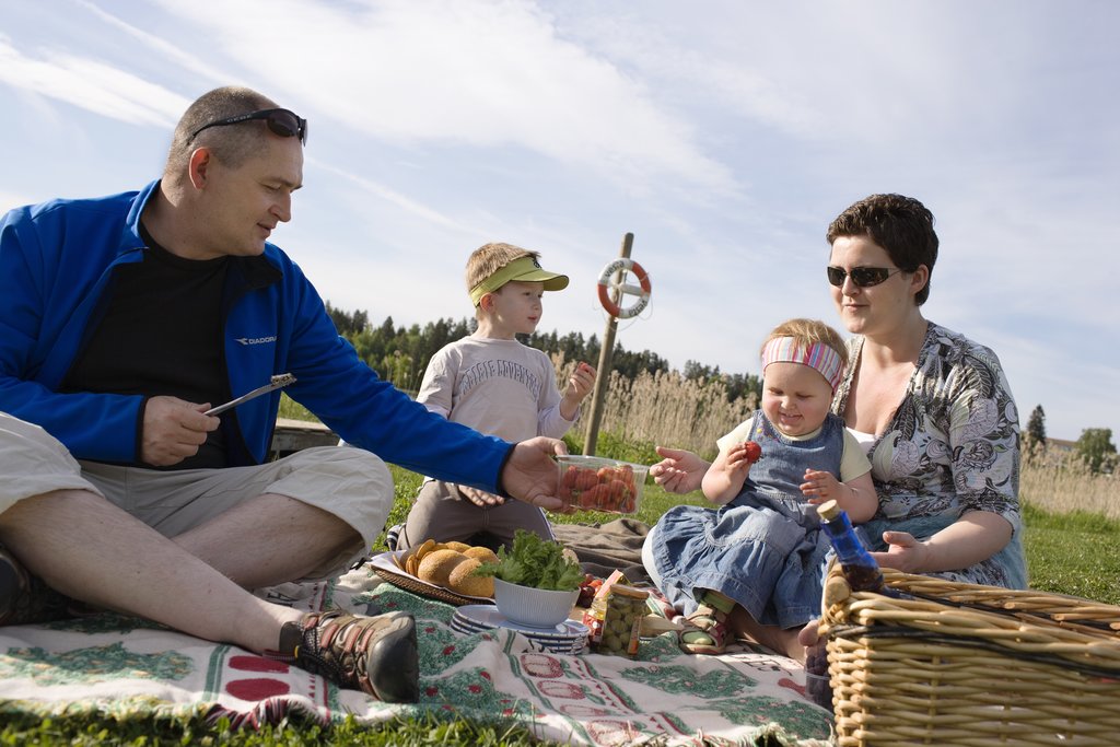 Familieidyll ved nordbytjernet