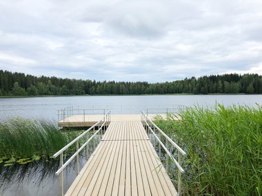 Brygge på Nordbytjernet