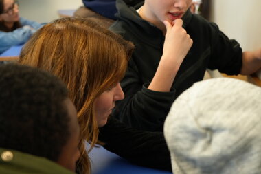 Kunnskapsminister Tonje Brenna besøkte Allergot ungdomsskole