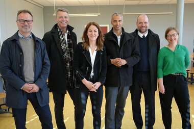 Kunnskapsminister Tonje Brenna besøkte Allergot ungdomsskole