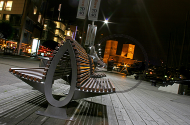 Kveldsstemning på Aker Brygge