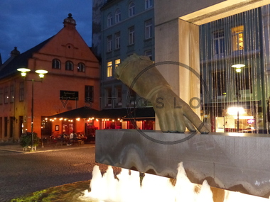 Christiania Torv om kvelden