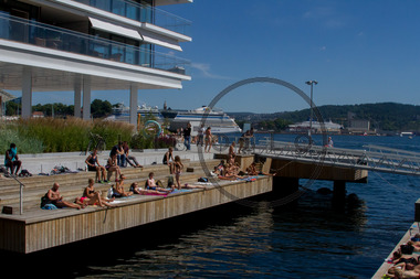 Sommer på Tjuvholmen