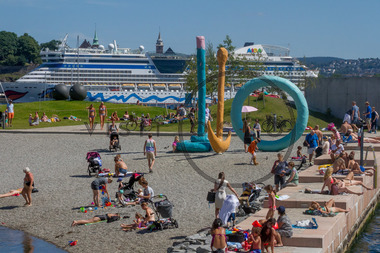 Sommer på Tjuvholmen