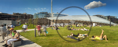 Parken utenfor Astrup Fearnley Museet