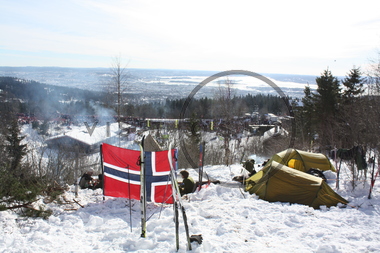 Camping i Holmenkollen