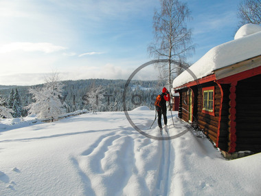 Skitur på Krokskogen