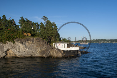 Hytte på en øy i Oslofjorden