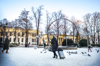 Utenfor Nationaltheatret 