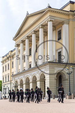 Vaktavløsning foran slottet