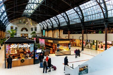 Jul på Oslo sentral stasjon