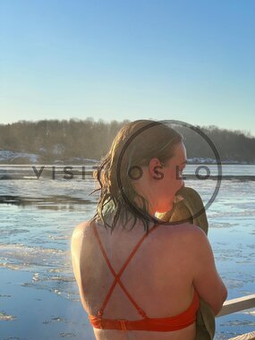 Isbading i Oslofjorden