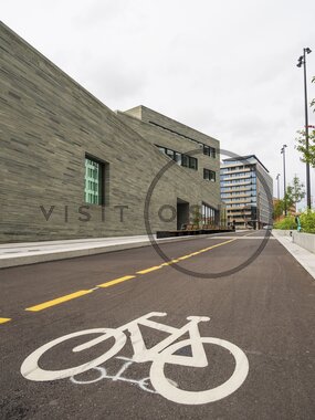 Sykkelvei utenfor Nasjonalmuseet