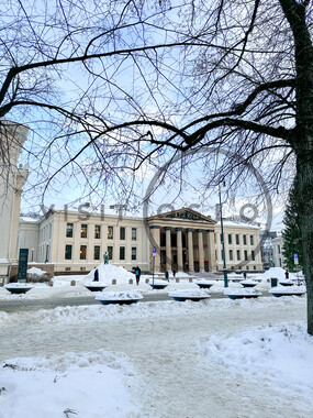 Karl Johans gate i vinterdrakt
