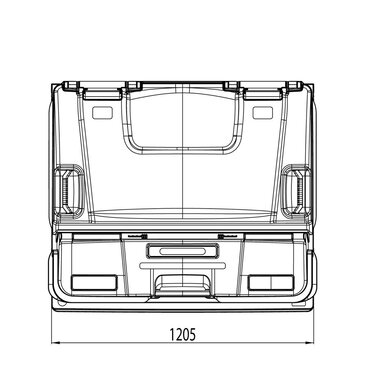 1000 L CL Split Lid 1000 L CL Split Lid