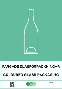 Module label coloured glass packaging Module label coloured glass packaging