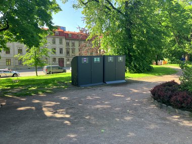 Container garage Göteborg Haga Kyrkoplan