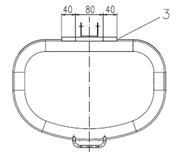 Litter bin V 3000 A TD