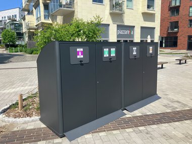 Container garage Göteborg Lindholmspiren