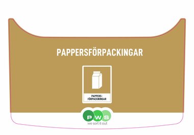 City Bin 3600L Dekal pappersförpackningar City Bin 3600L Dekal pappersförpackningar