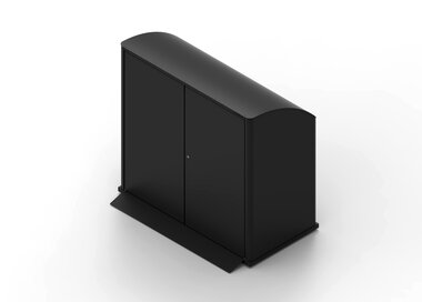 Container garage Kärlgarare 2x370L blind