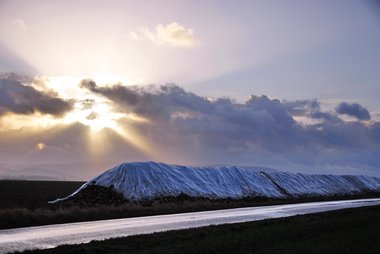 Beet Heap in Winter, Northern Germany, 12/2009