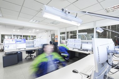 Controll room Flüssigzuckerwerk NST