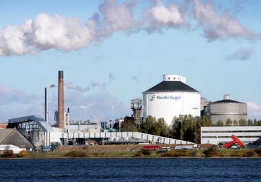 Siloen på Nykøbing Sukkerfabrik