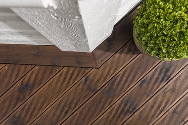 Terrassebord DUO 28x120, brun