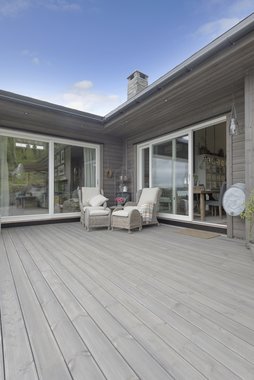 Terrassebord UNO 28x120, grå