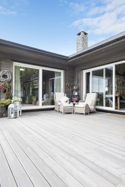 Terrassebord UNO 28x120, grå