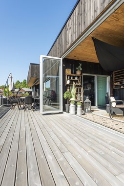 Terrassebord UNO 28x120, grå