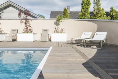 Terrassebord UNO 28x120, grå