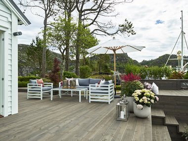 Terrassebord UNO 28x120, grå