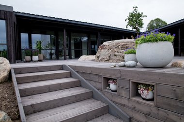 Terrassebord UNO 28x120, grå