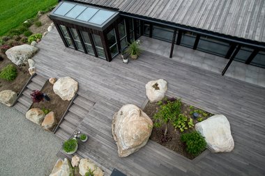 Terrassebord UNO 28x120, grå