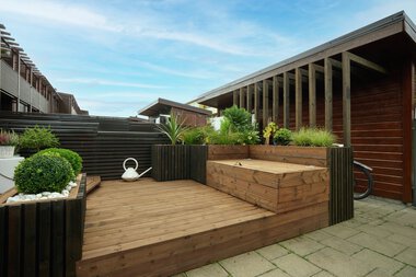 Trondheim - Flatåsen, Gunn Berit Fineidet, uteområde med MøreRoyal