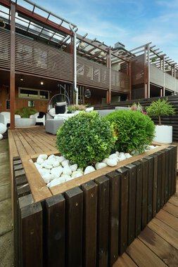 Trondheim - Flatåsen, Gunn Berit Fineidet, uteområde med MøreRoyal