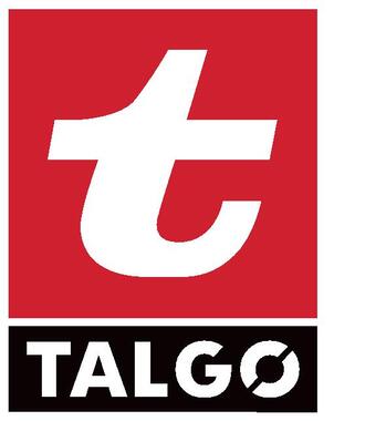 Talgø logo, hvit og rød Talgø logo, hvit og rød