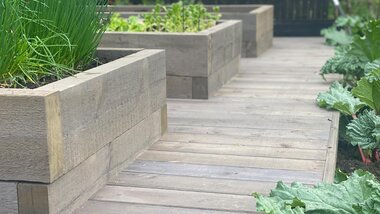 Jernbanesviller 7,5x20x180, grå