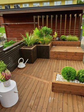 Trondheim - Flatåsen, Gunn Berit Fineidet, uteområde med MøreRoyal