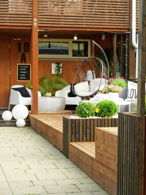 Trondheim - Flatåsen, Gunn Berit Fineidet, uteområde med MøreRoyal